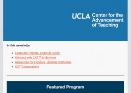 CAT Faculty Newsletter