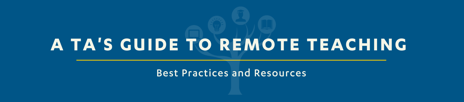 Page header: A TAs Guide to Remote Teaching